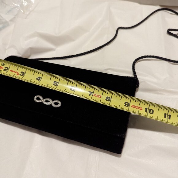 Retired Design Bag with Infinity Logo made in Velvet Black Excellent condition - Picture 8 of 9